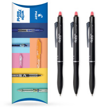 (Red, Pack of 3) PILOT Frixion Ball Plus Erasable Rollerball Pen