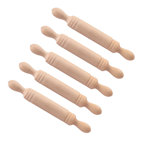 20 Pcs Miniature Rolling Pin Models For Mini House Decor 1