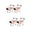 4Pz Mini Rosa Per Bambini E Decor Mini Casa 8