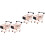 4Pz Mini Rosa Per Bambini E Decor Mini Casa 5