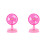 2Pcs Kids Plastic Air Mini Simulation Fan For Children 7