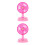 2Pcs Kids Plastic Air Mini Simulation Fan For Children 4