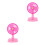 2Pcs Kids Plastic Air Mini Simulation Fan For Children 2