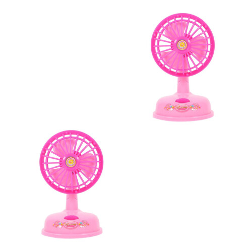 2Pcs Kids Plastic Air Mini Simulation Fan For Children 1