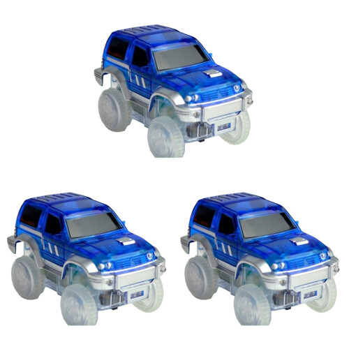 3Pz Giocattoli Auto LED Colorate Ecoplastica Per Bambini 1