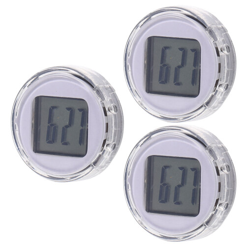 3 Pezzi Mini Orologi Impermeabili Adesivi Per Auto
