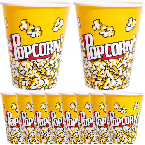 10 Pezzi Contenitori Riutilizzabili In Per Popcorn