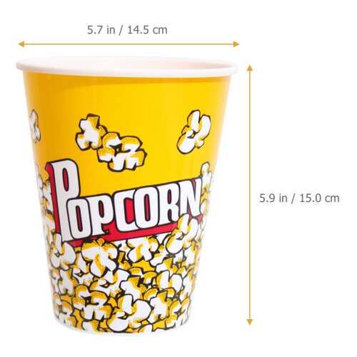 10 Pezzi Contenitori Riutilizzabili In Per Popcorn 1