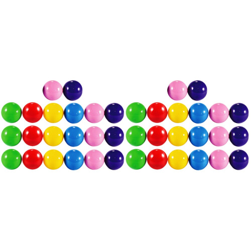 40 Palline Colorate Vuote Per Attività E 2