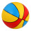 3Pz Basket Colorato Per , Giochi Creativi PVC Rosso 1