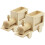 10 Pezzi Contenitore Penna In Legno Bambini Graffiti 1