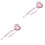 2 Bacchette A Cuore Rosa Con Nappina Per E Cosplay 3