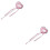 2 Bacchette A Cuore Rosa Con Nappina Per E Cosplay 6