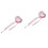 2 Bacchette A Cuore Rosa Con Nappina Per E Cosplay 4