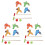 24Pz Set Giochi Mini Golf Per Bambini in Resistente 2