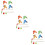 24Pz Set Giochi Mini Golf Per Bambini in Resistente 9