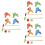 24Pz Set Giochi Mini Golf Per Bambini in Resistente 6