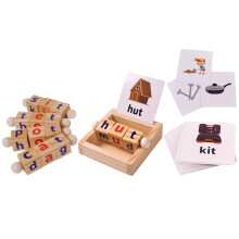 2 Sets - En Alfabetblokken Montessori Voor Peuters