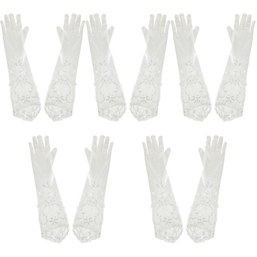 5 Paren Lange Kant Handschoenen Thee En Bruiloft 2