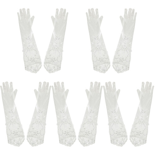 5 Paren Lange Kant Handschoenen Thee En Bruiloft 1