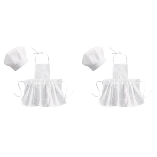2 Pezzi Fotografia Neonato Grembiule Bambina 1