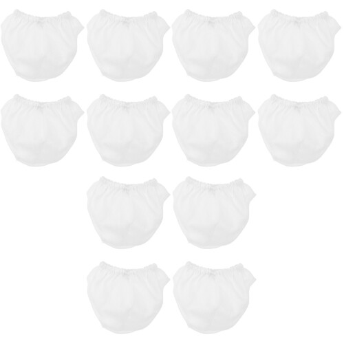 12Pz Mutandine in Stoffa Bianco Per Decor 2