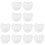 12Pz Mutandine in Stoffa Bianco Per Decor 2