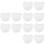 12Pz Mutandine in Stoffa Bianco Per Decor 6