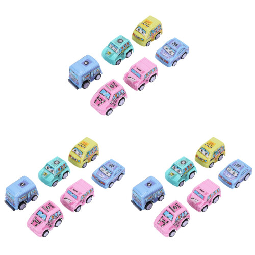 18 Peças Mini De Inércia Infantil Caminhão Van 1