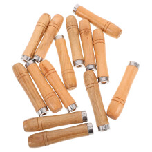 14 Peças Punhos Para Garfo Churrasco 4 Mm, Madeira, Antiderrapantes