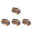 4Pcs Caminhão Brinquedo Guindaste 7