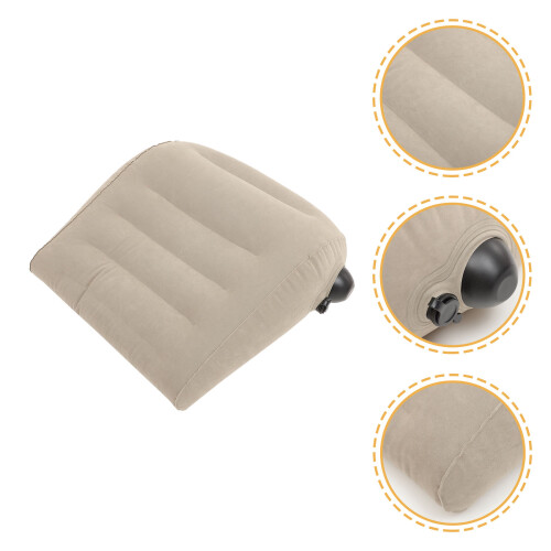 1Pc Inflatable Office Chair Back Cushion Waist Pillow With Storage Bag 1