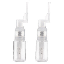 2Pcs Portátil Desmontável Frasco Pó 35Ml Pet Transparente