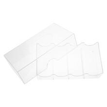 Multi-Grid Poker Chip Storage Box Transparent Large Capacity Organizer