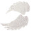 2 Unidades De Patch Asas Com Glitter E Strass Para Roupas 4