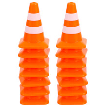 28 Stuks Mini Verkeerskegels Plastic Parkeerbordjes Speelgoed