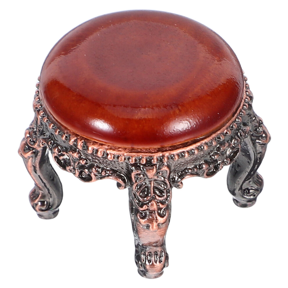 3 Sztuki Miniaturka Domku Taboret Ozdoba Mikro Krajobrazu-image