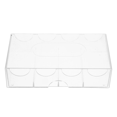 Multi-Grid Poker Chip Storage Box Transparent Large Capacity Organizer 2