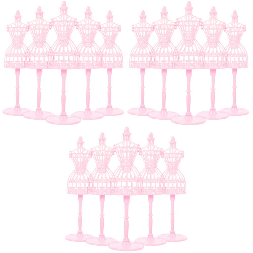 15 Peças Mini Suporte Para Vestido De Cabide 2