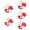 10 Conjuntos De Miniaturas Beisebol Com Bastão, E Bola 10