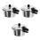 3St Mini Kökstillbehör Tryckkokare Modell Silver För Miniatyrhus 11