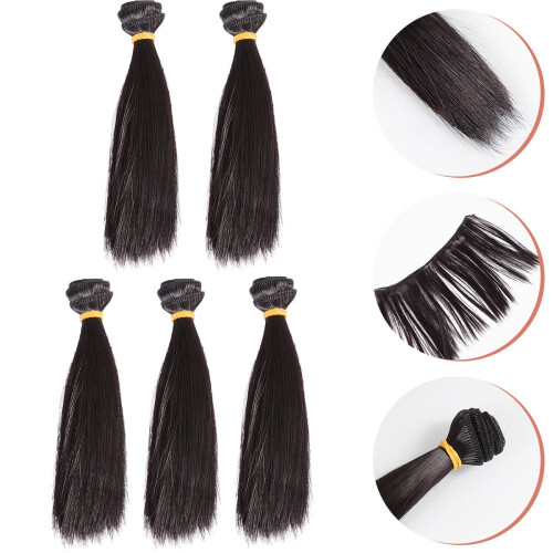 5 Unidades 15 Cm Faixa Extensão Resistente Preto 2
