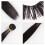 5 Unidades 15 Cm Faixa Extensão Resistente Preto 8
