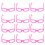 50St Mini DIY Solglasögon För Dockor Rosé Plast Accessoarer 1