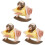 3Pcs Brinquedo Aviãozinho Infantil Musical Para 4