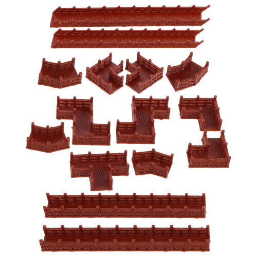 3St Ljusbrun Plast Trappa Modell DIY Miniatyr 1