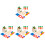 4 Set Montessori Leksaker Barnlekstolar Matcheringslek 4