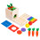 4 Set Montessori Leksaker Barnlekstolar Matcheringslek 3