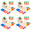4 Set Montessori Leksaker Barnlekstolar Matcheringslek 7