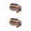 2Pcs Caminhão Brinquedo Guindaste 7